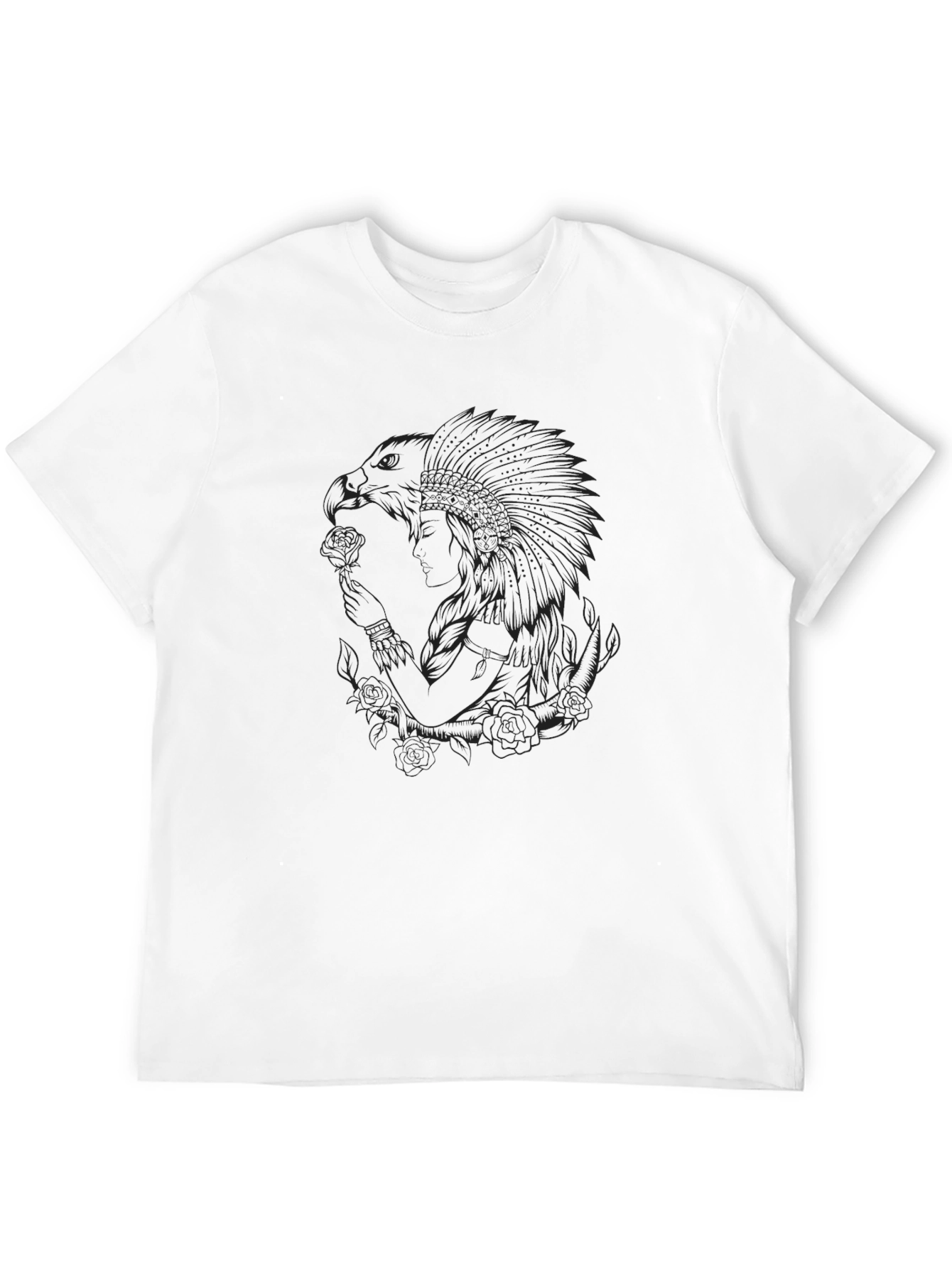 Mens Black Graphic T-Shirt