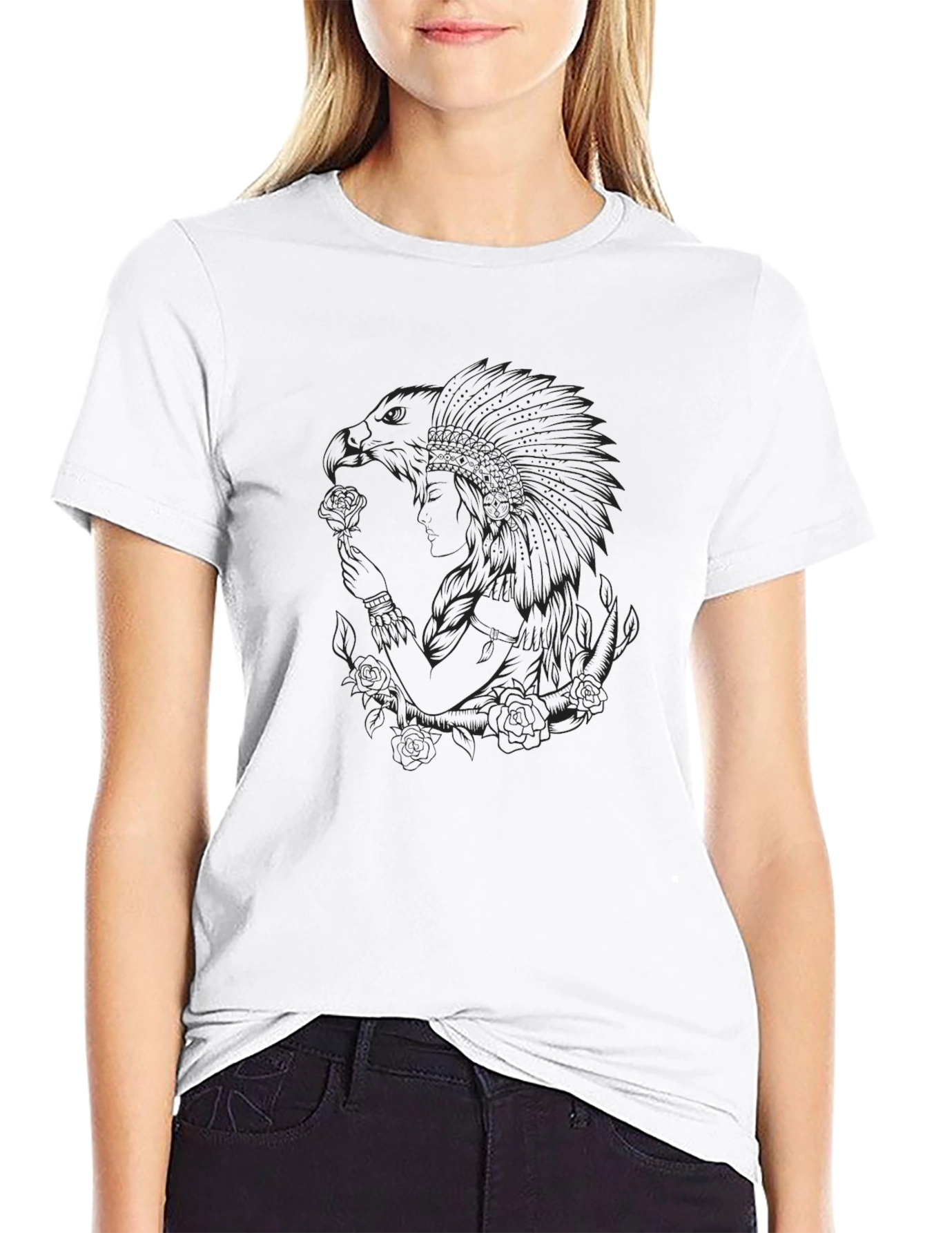 Mens Black Graphic T-Shirt