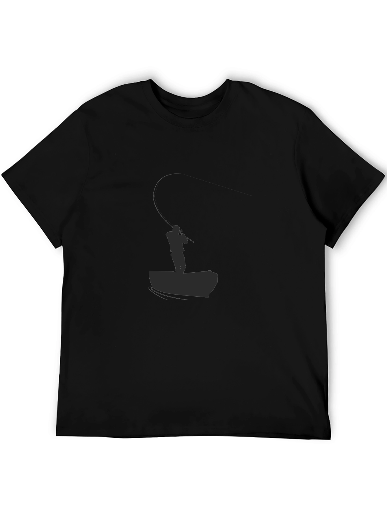 Black Fishing Graphic Tee - Anglers Style
