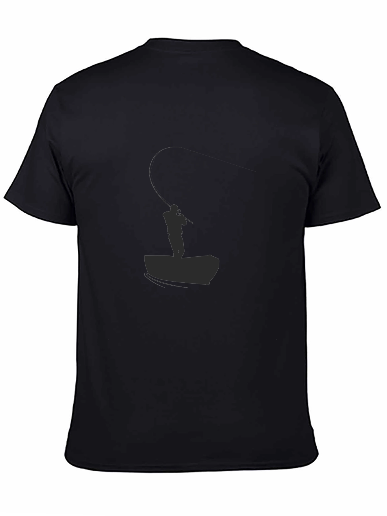 Black Fishing Graphic Tee - Anglers Style