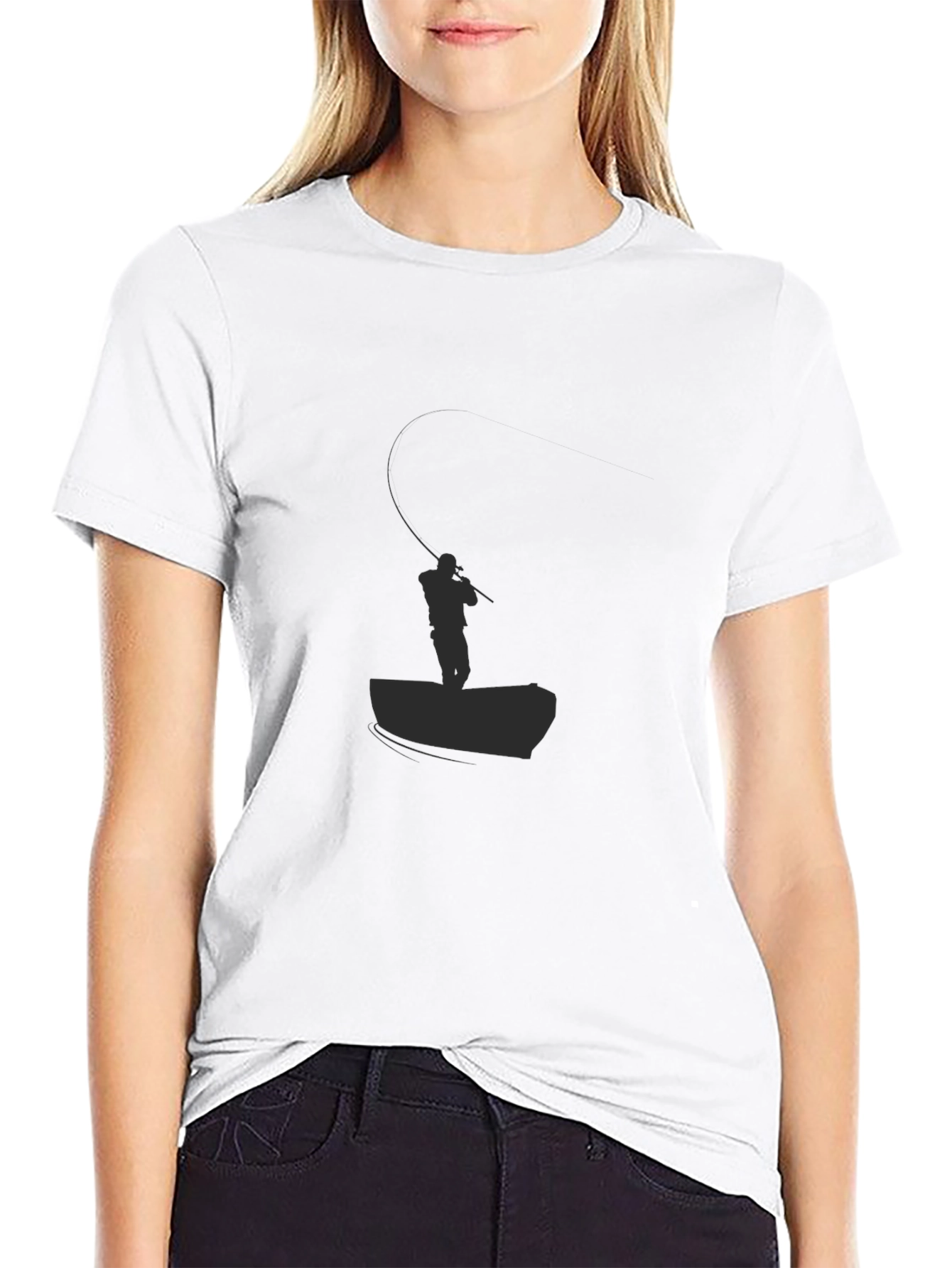 Black Fishing Graphic Tee - Anglers Style