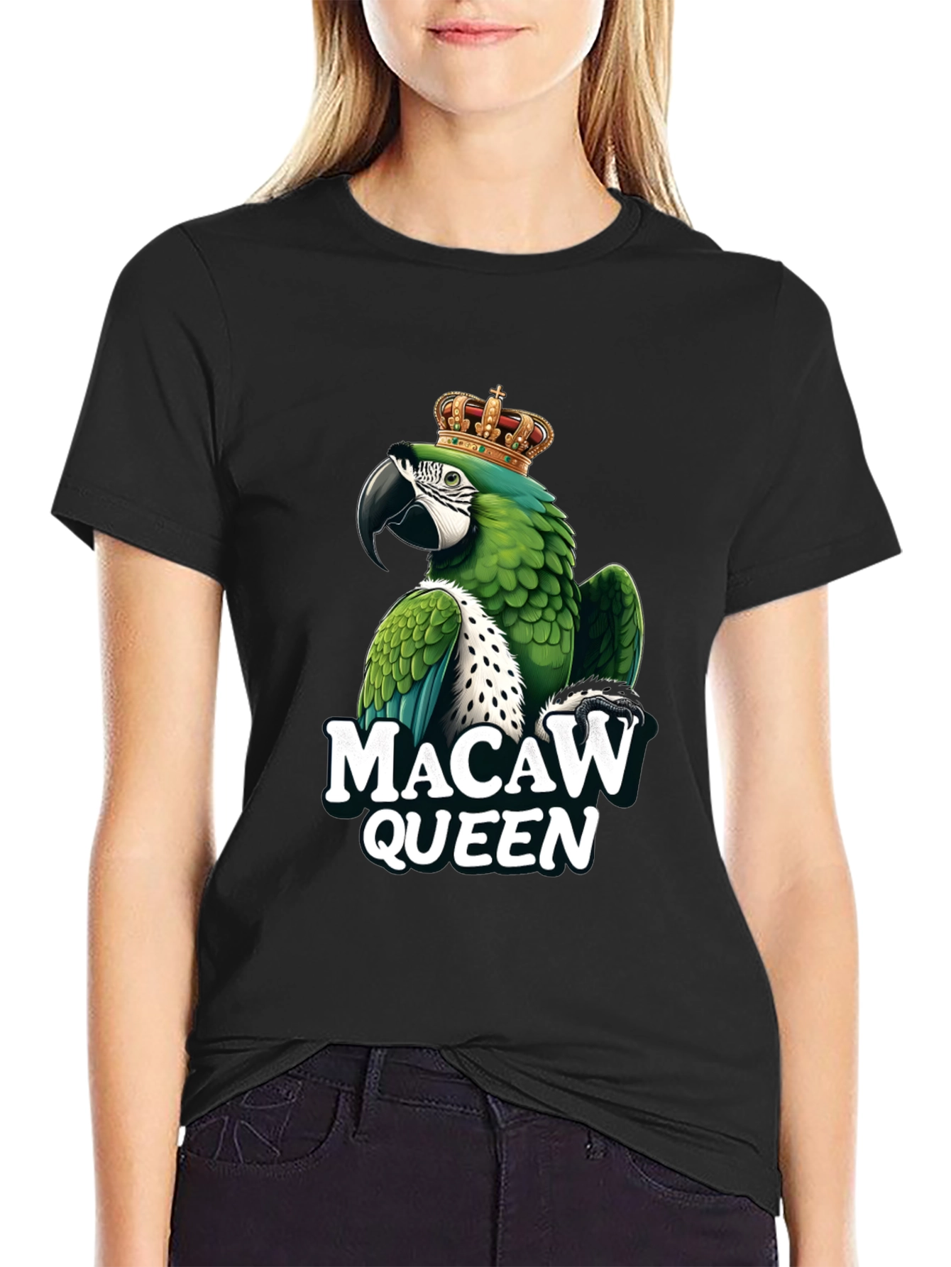 Macaw Queen Graphic T-Shirt