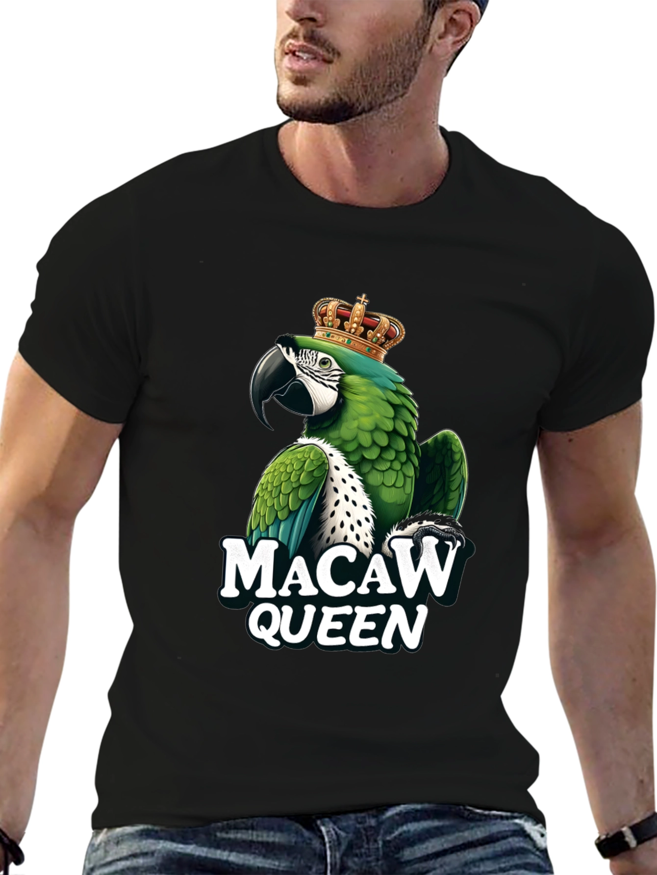 Macaw Queen Graphic T-Shirt