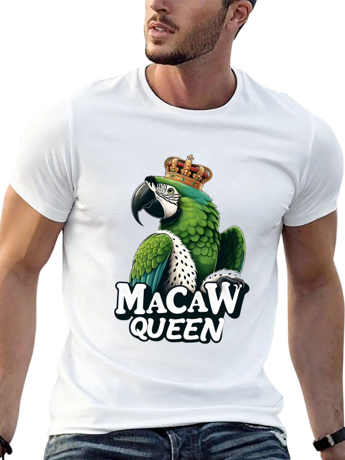 Macaw Queen Graphic T-Shirt