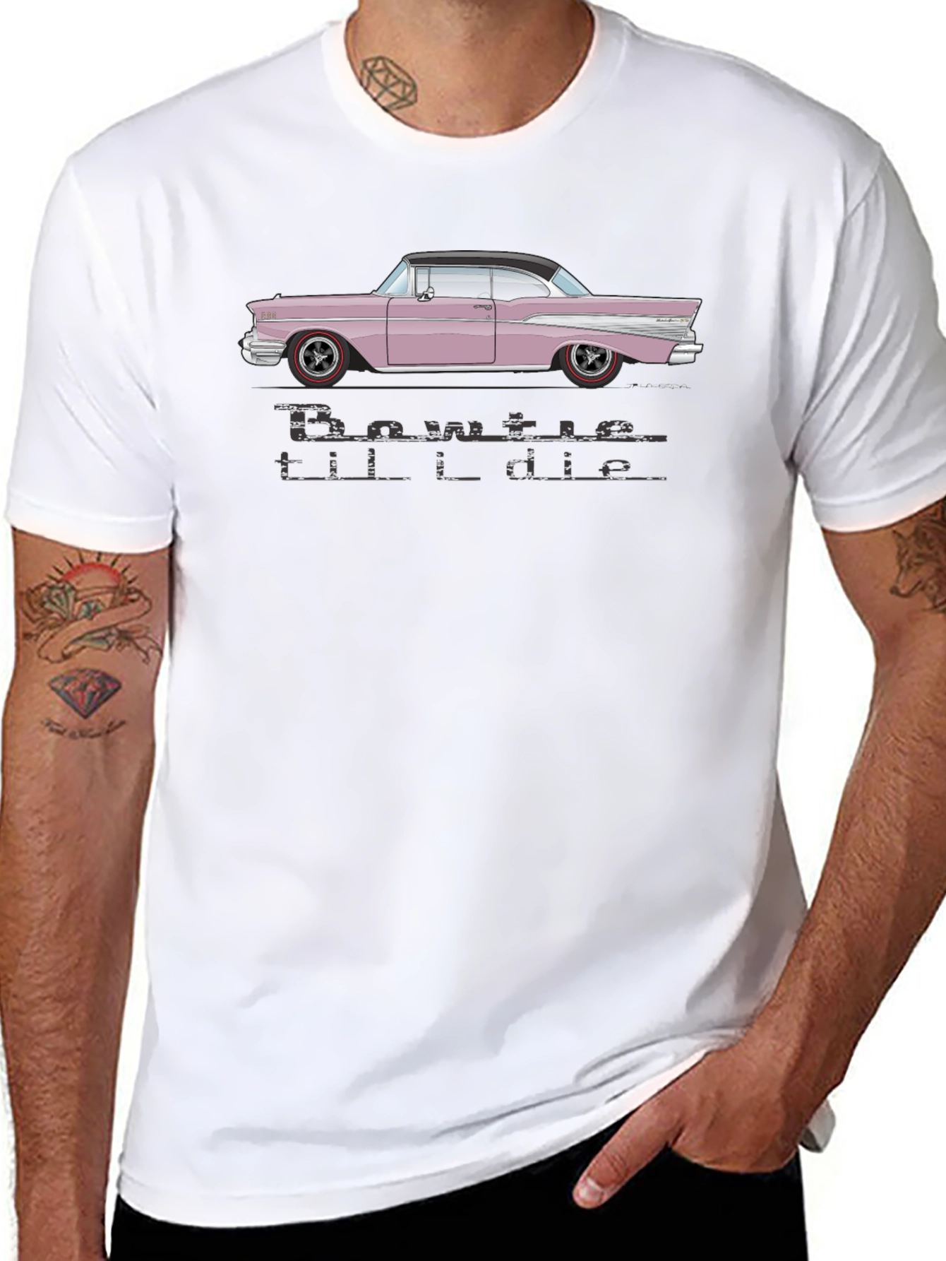 Bowtie Til I Die Black T-Shirt