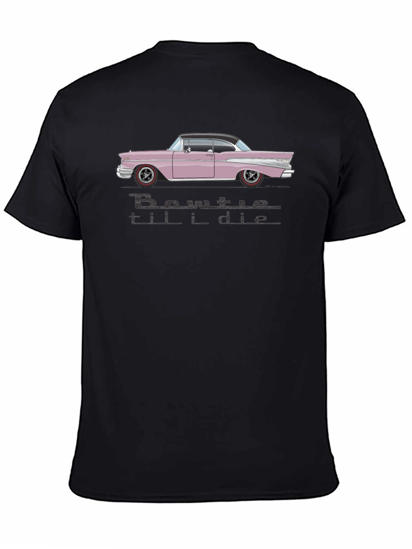 Bowtie Til I Die Black T-Shirt