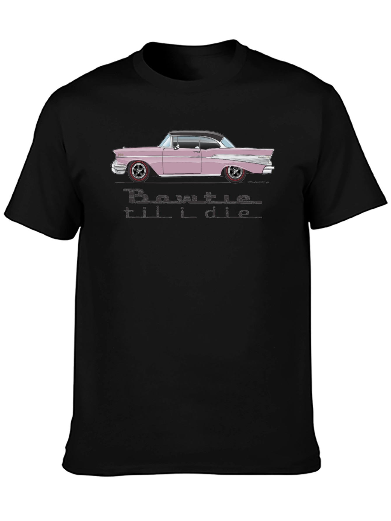 Bowtie Til I Die Black T-Shirt