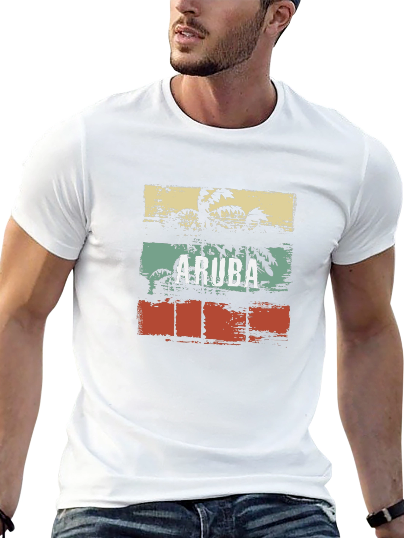 Aruba Palm Tree Graphic Tee