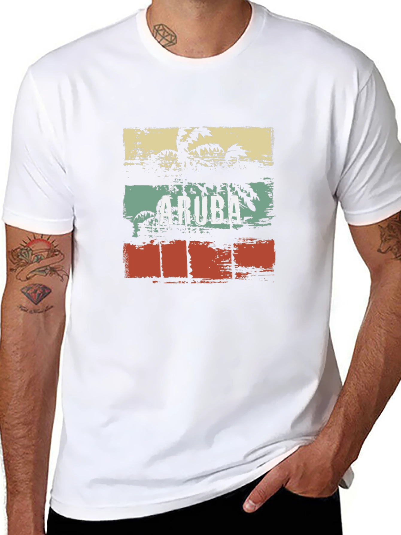 Aruba Palm Tree Graphic Tee