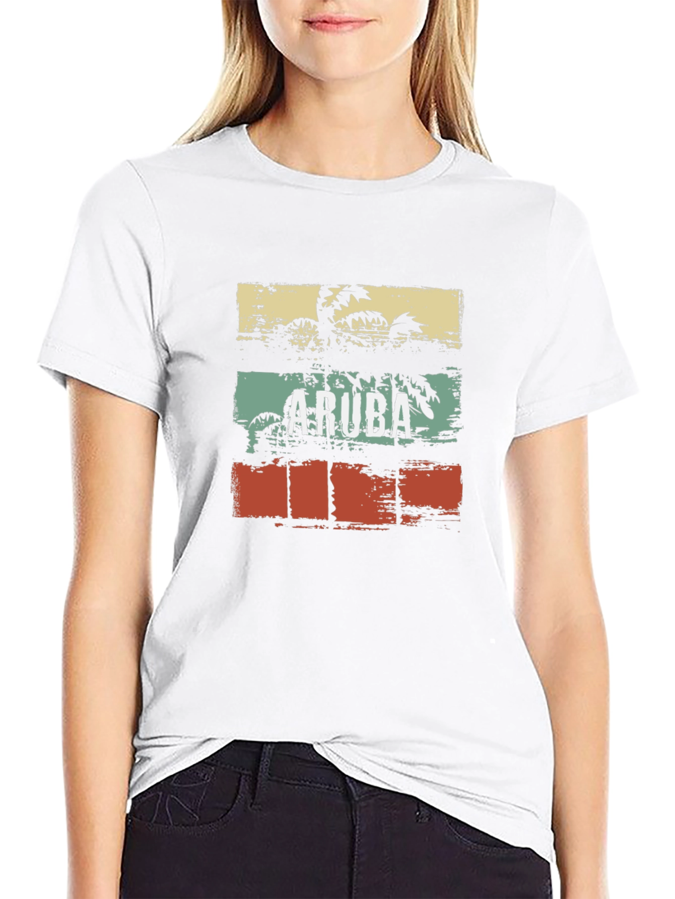 Aruba Palm Tree Graphic Tee