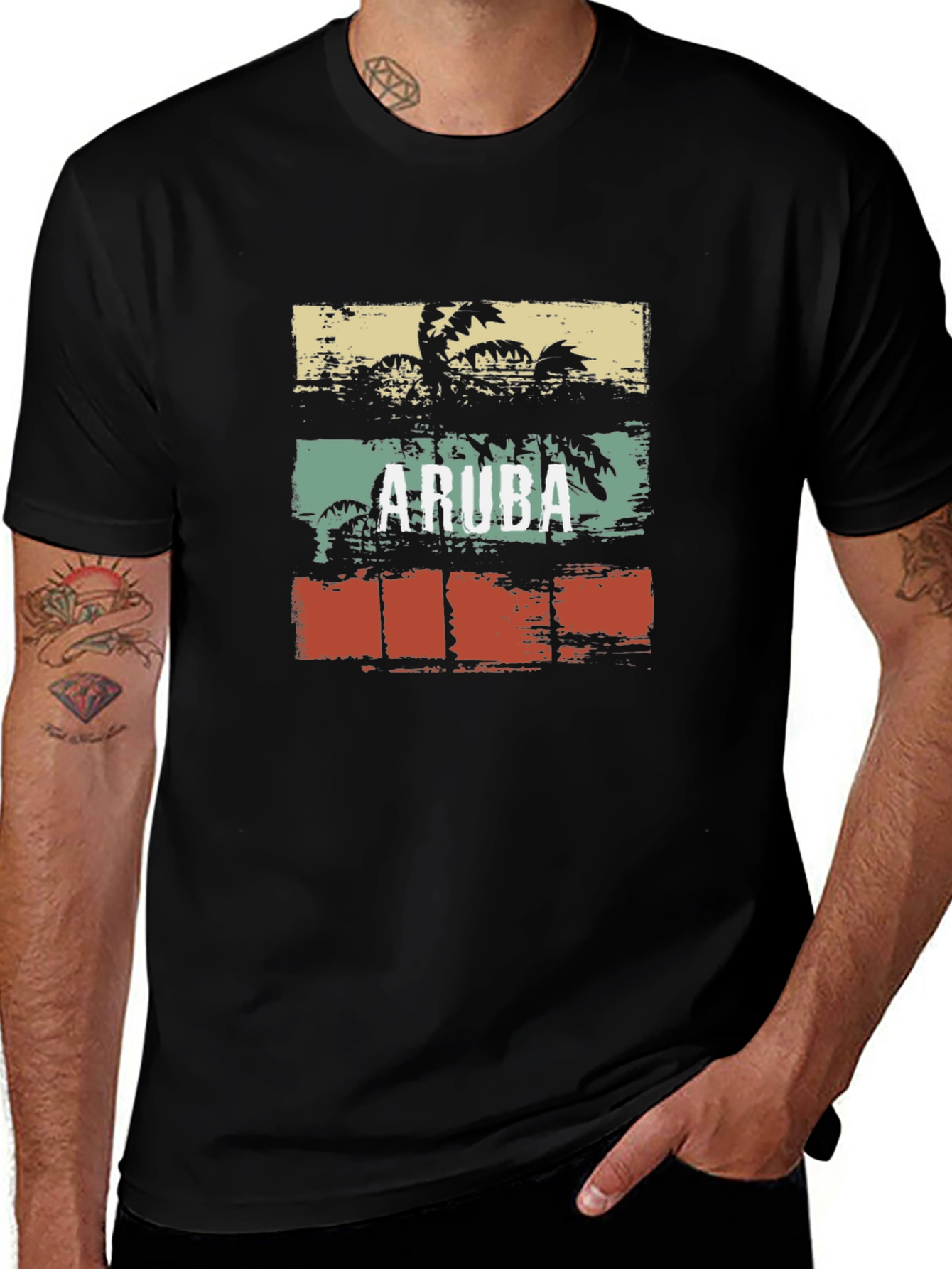 Aruba Palm Tree Graphic Tee