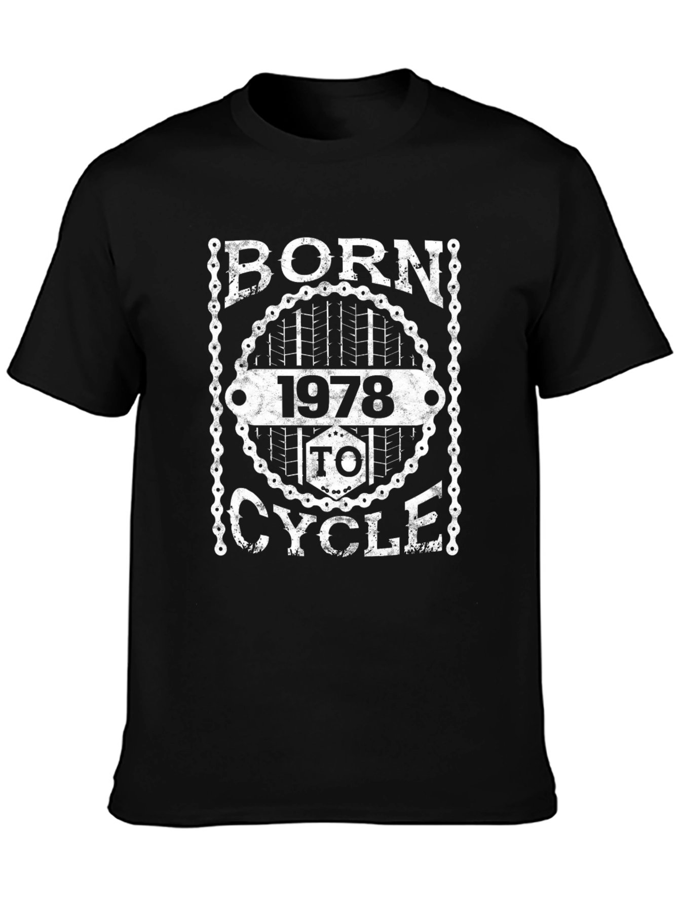 Born 1978 to Cycle Black T-Shirt