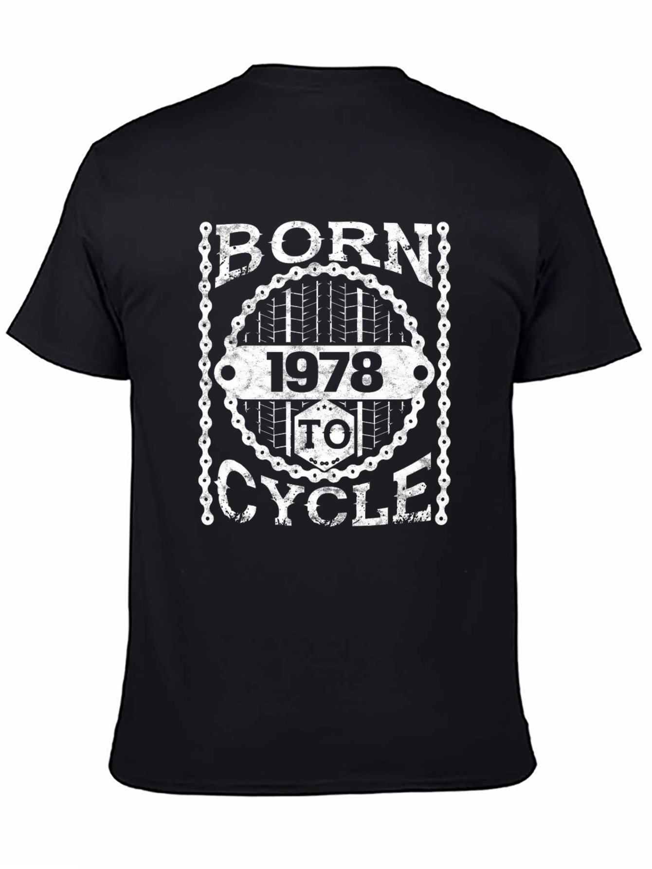 Born 1978 to Cycle Black T-Shirt