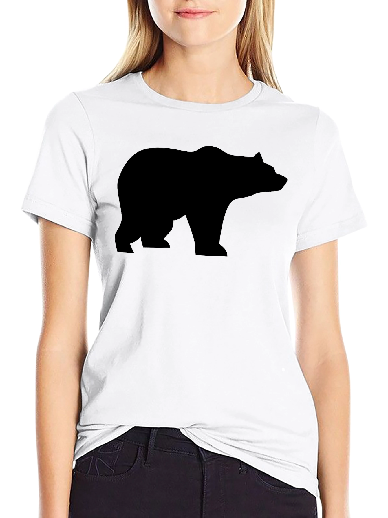 Black Bear Silhouette T-Shirt - Graphic Tee