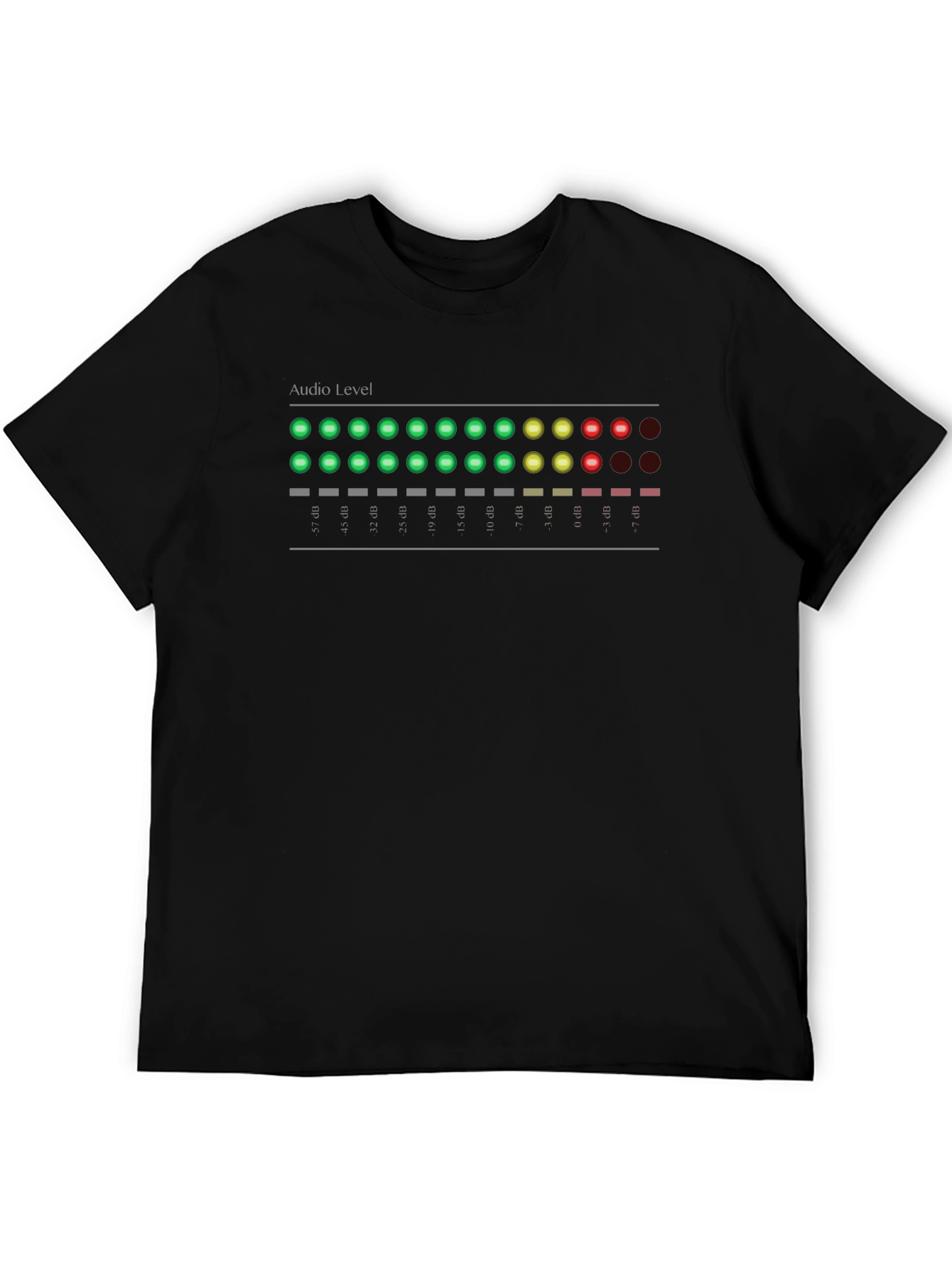 Audio Level T-Shirt - Black Graphic Tee