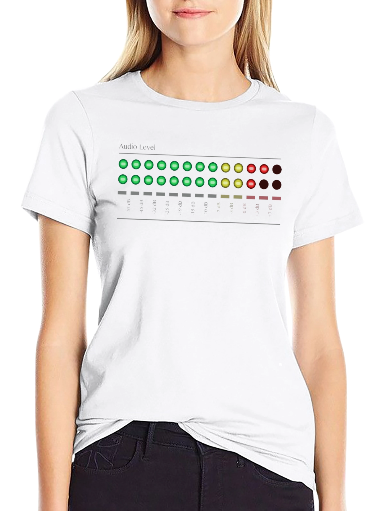 Audio Level T-Shirt - Black Graphic Tee