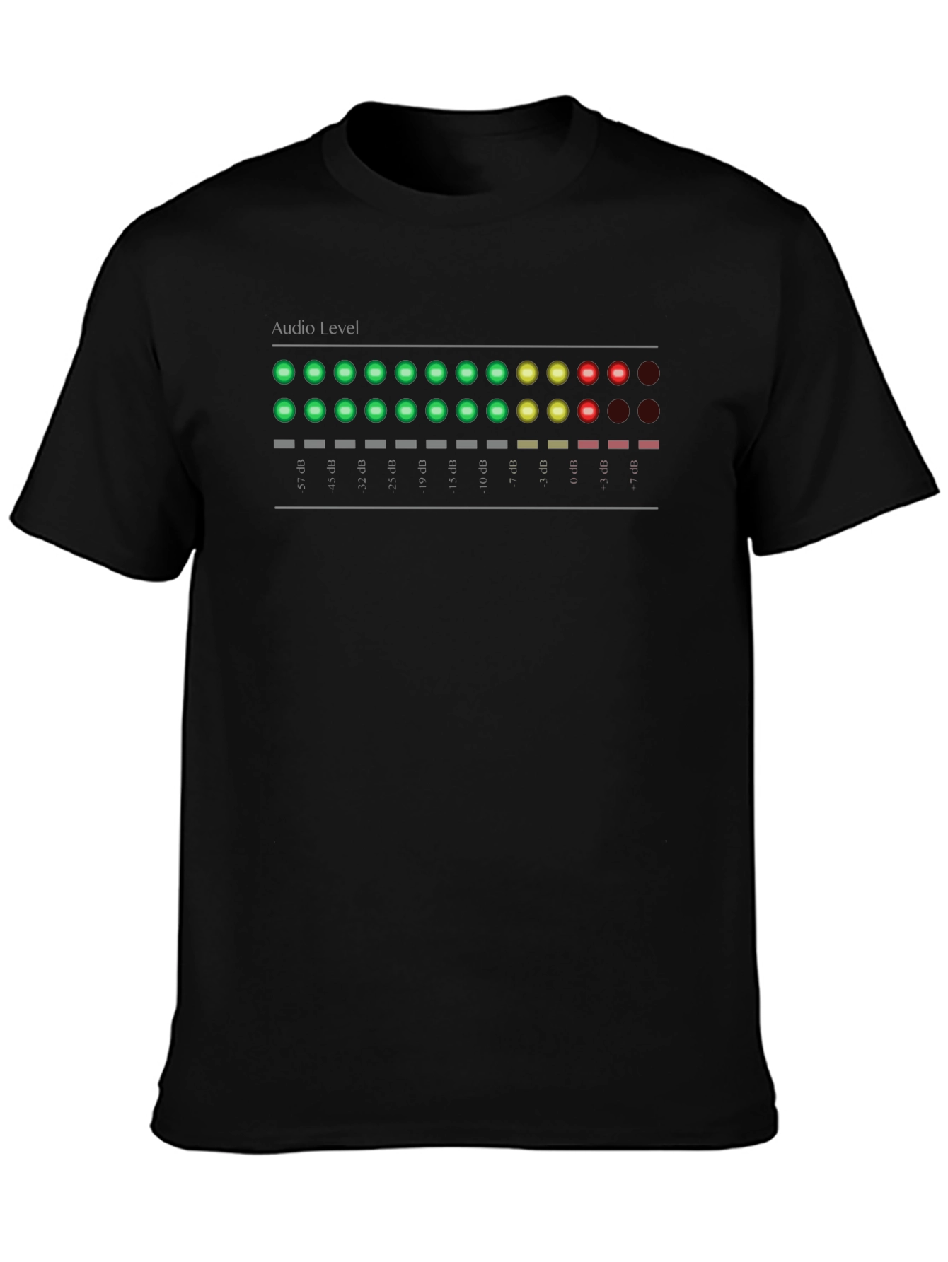 Audio Level T-Shirt - Black Graphic Tee