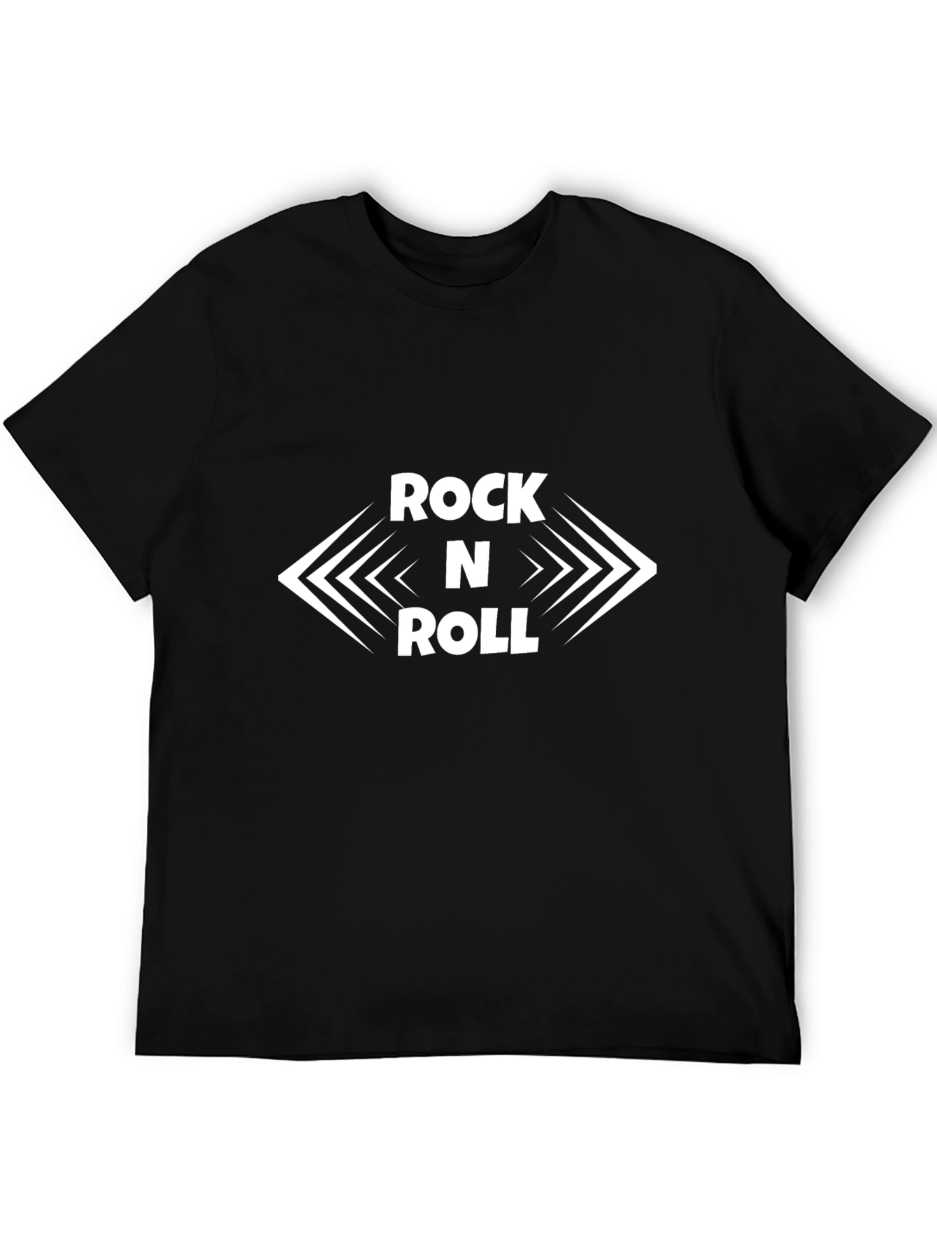Rock N Roll Graphic T-Shirt - Black