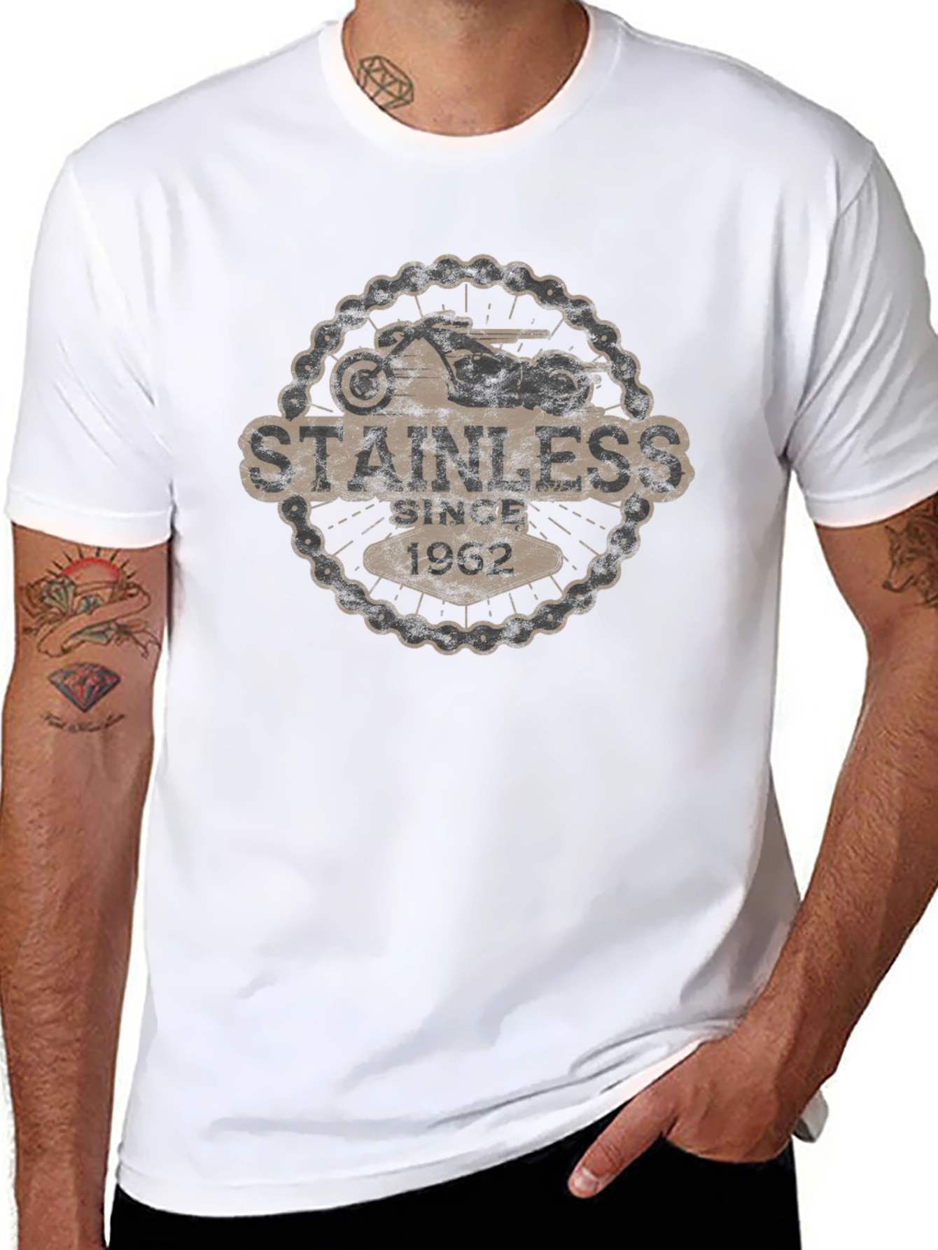 Stainless Since 1962 Motorcycle T-Shirt