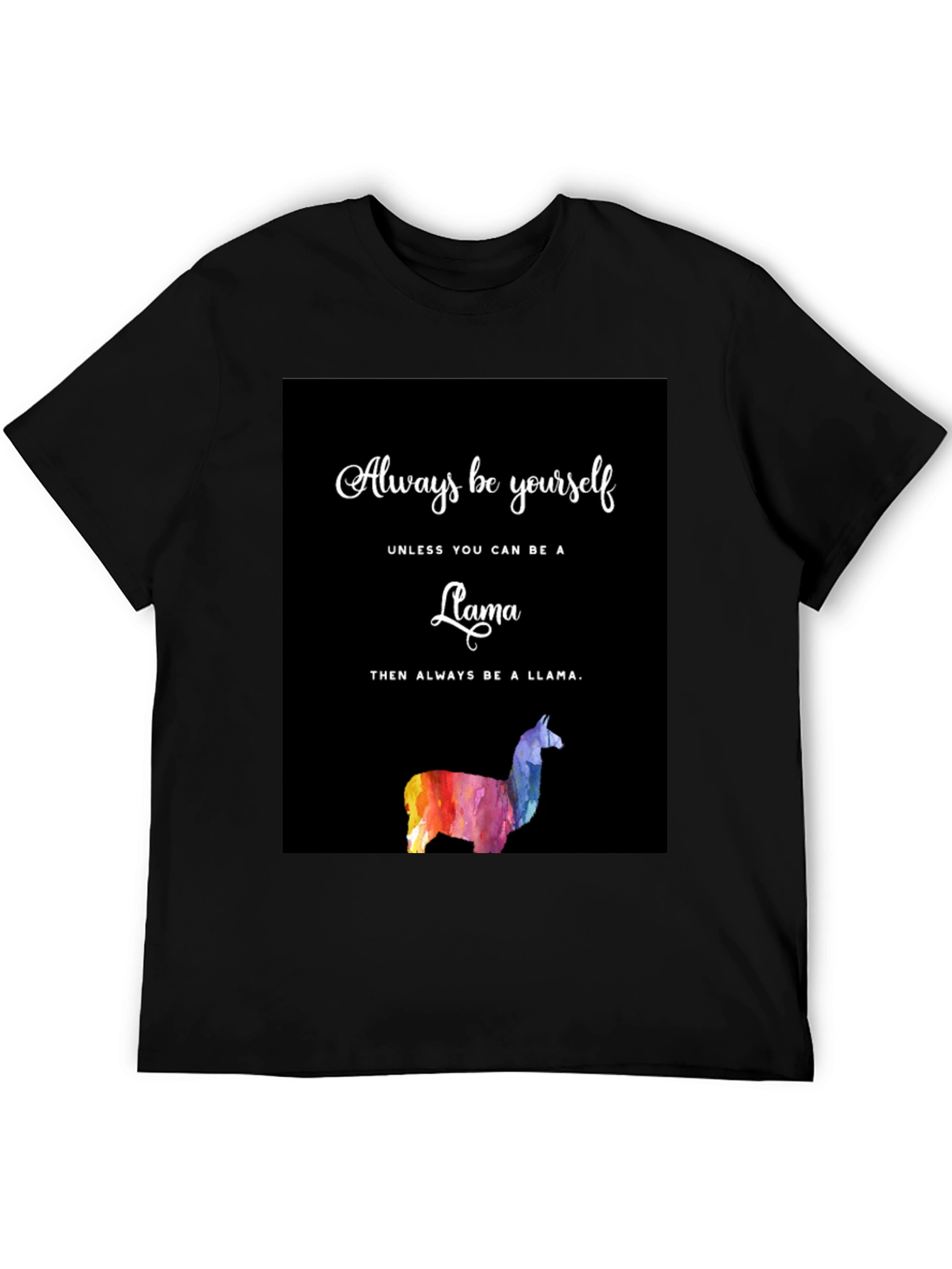 Llama Graphic T-Shirt - Always Be Yourself