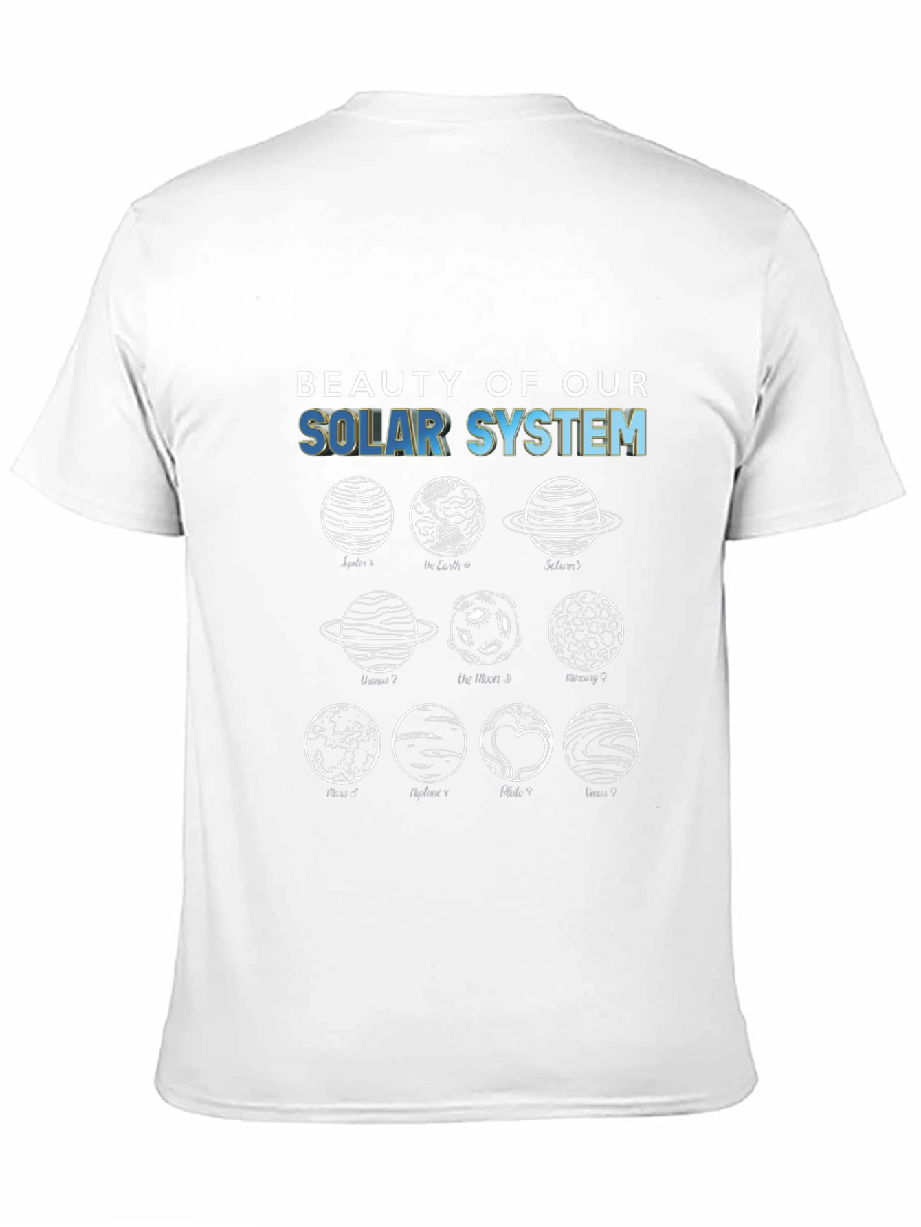 Solar System Planets Graphic T-Shirt