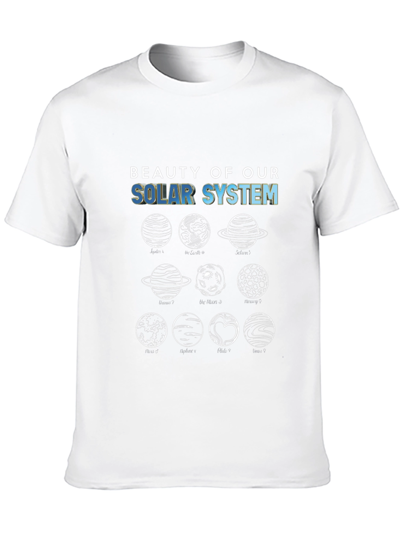 Solar System Planets Graphic T-Shirt
