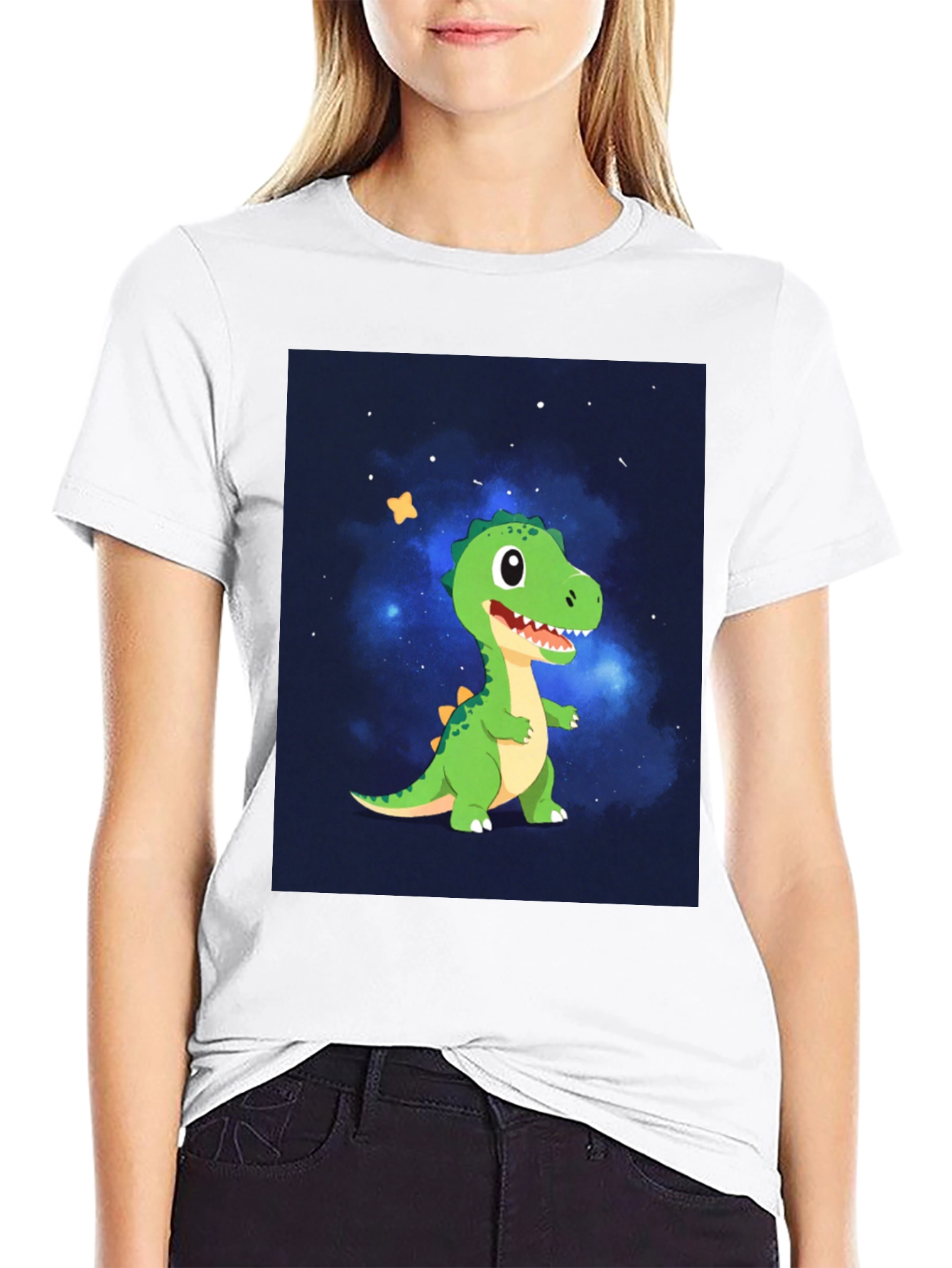 Dino Galaxy Black T-Shirt