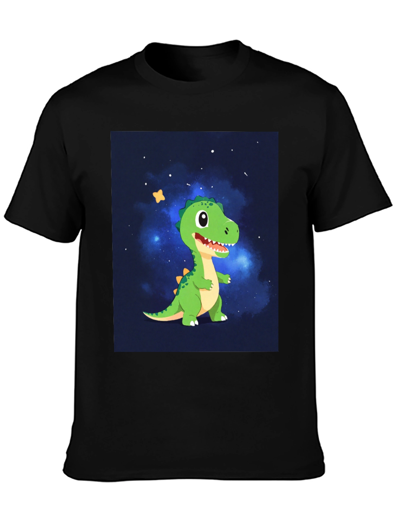 Dino Galaxy Black T-Shirt