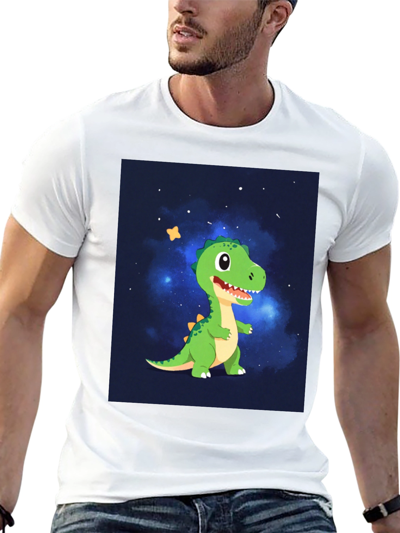Dino Galaxy Black T-Shirt