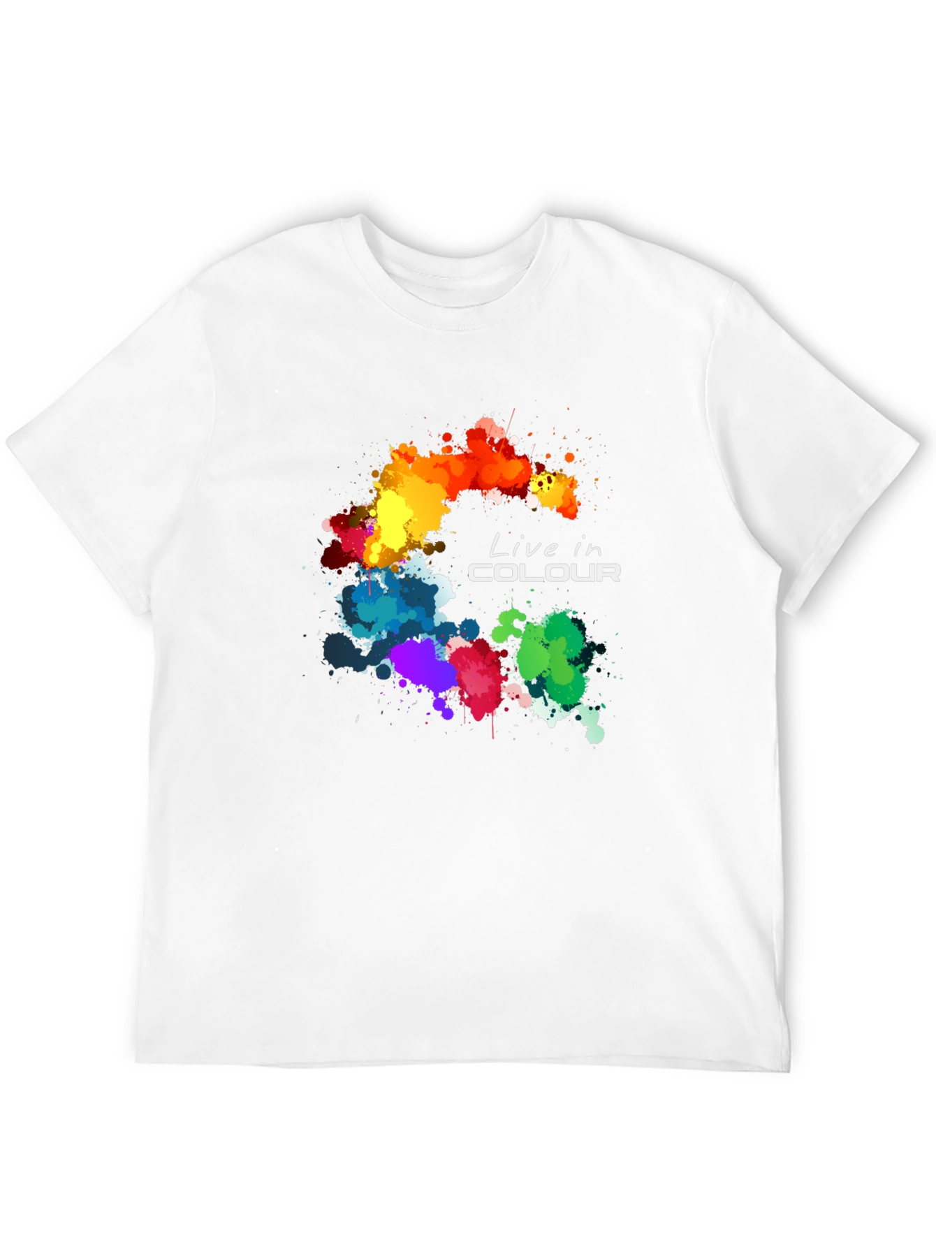 Live in Colour Graphic T-Shirt - Black