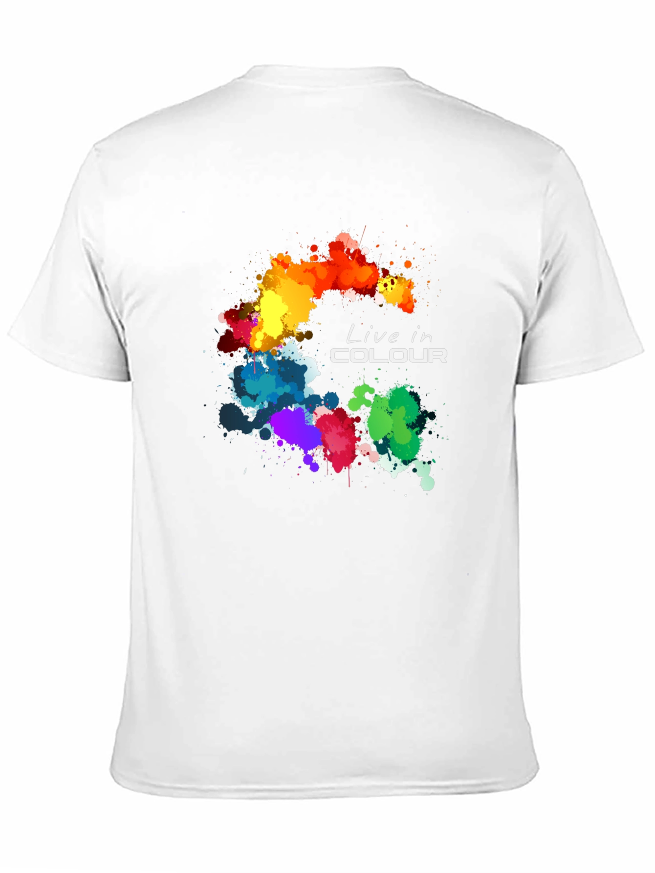 Live in Colour Graphic T-Shirt - Black