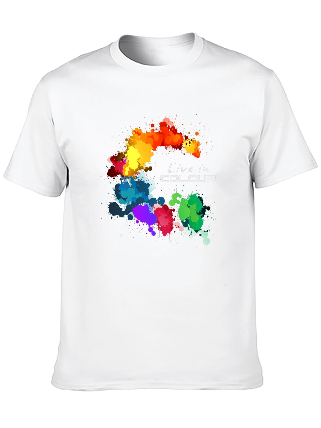 Live in Colour Graphic T-Shirt - Black