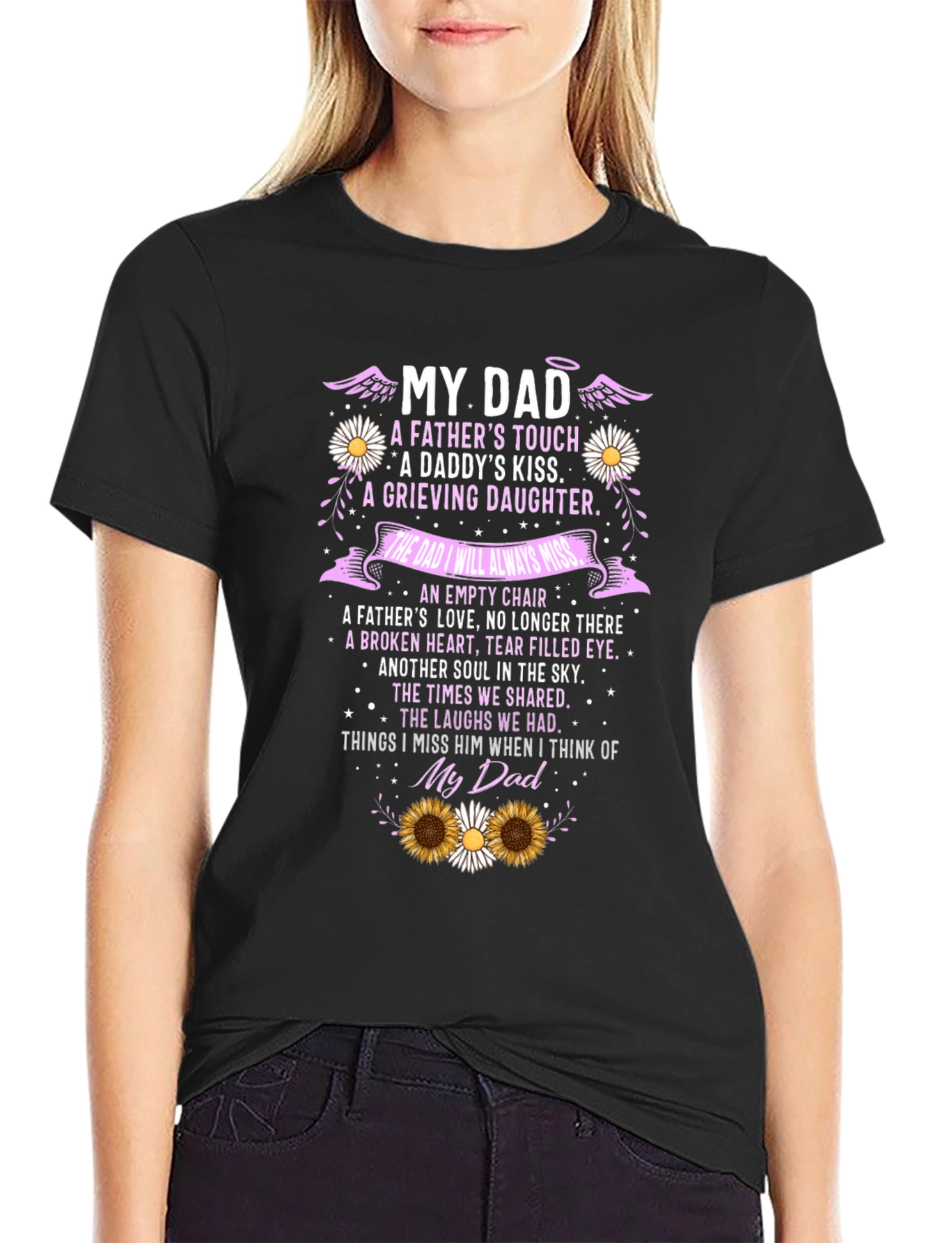 My Dad Memorial T-Shirt Remembrance Bereavement Gift