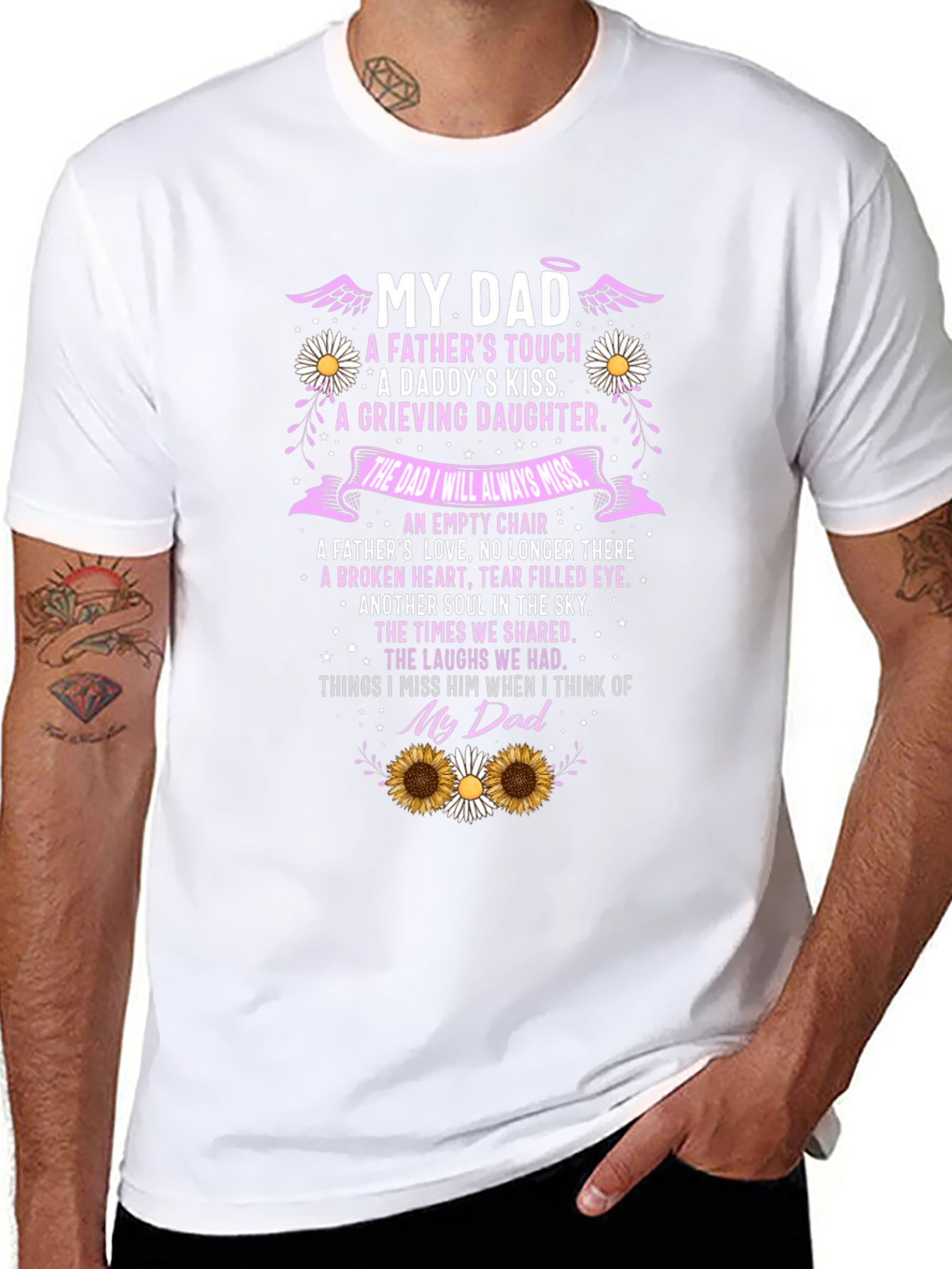 My Dad Memorial T-Shirt Remembrance Bereavement Gift