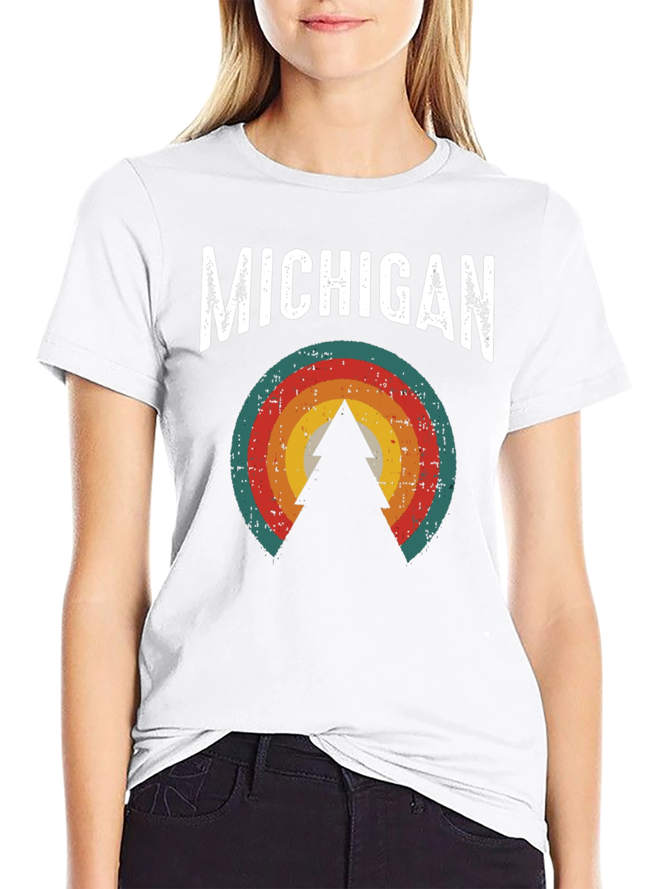 Michigan Retro Tree Graphic Tee
