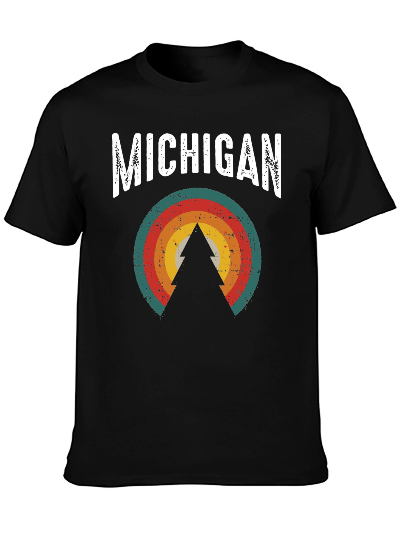 Michigan Retro Tree Graphic Tee