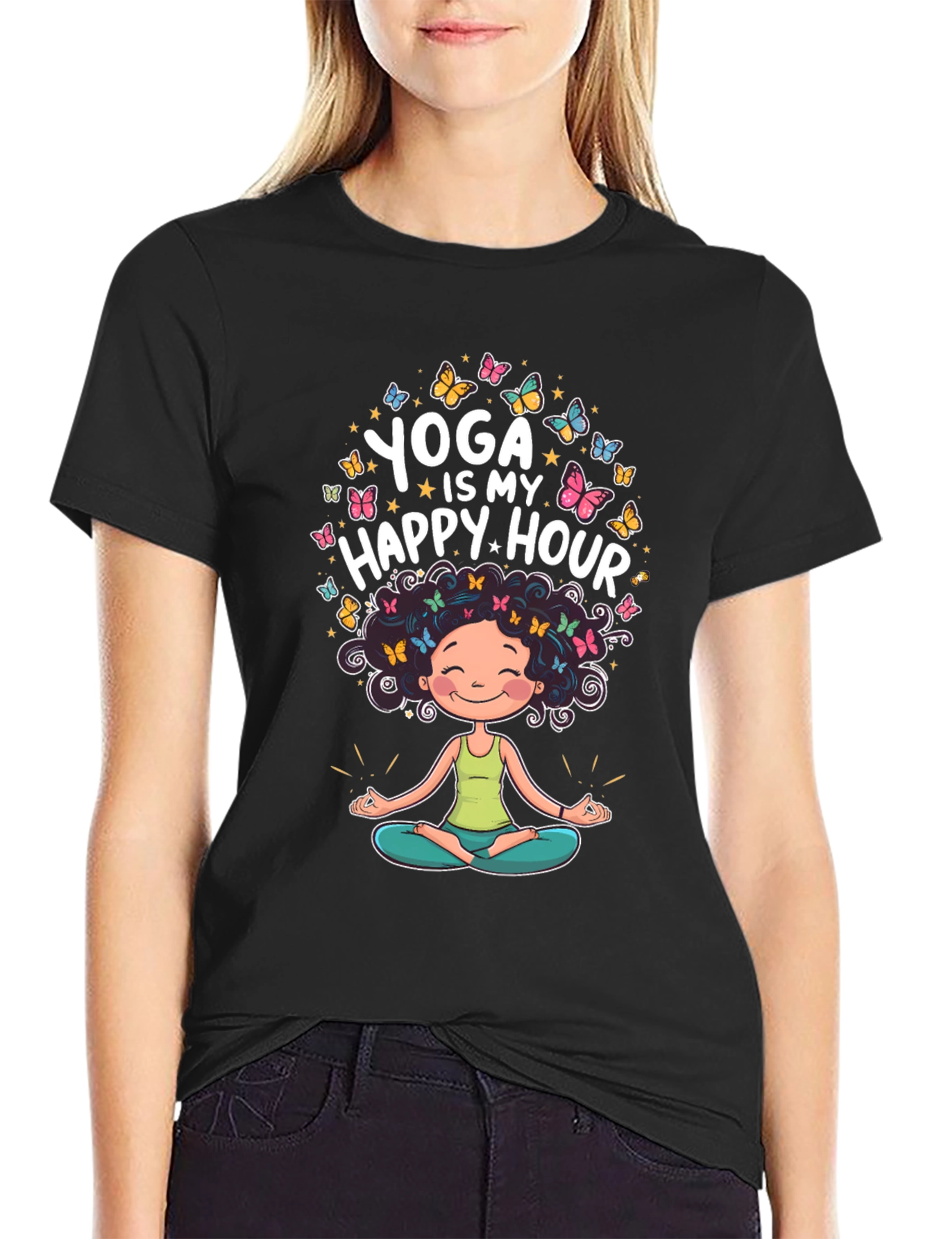 Yoga is My Happy Hour T-Shirt