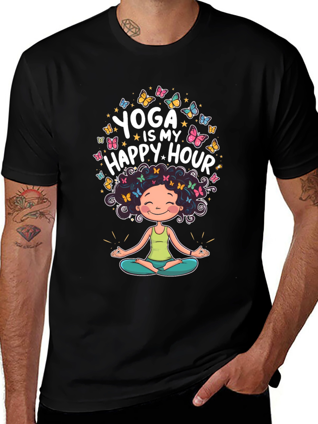 Yoga is My Happy Hour T-Shirt