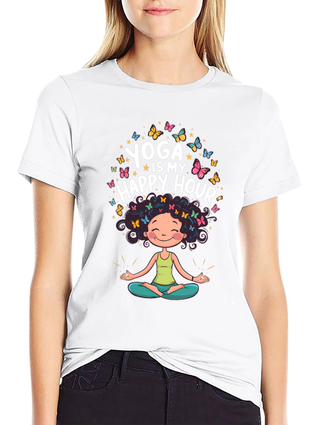 Yoga is My Happy Hour T-Shirt
