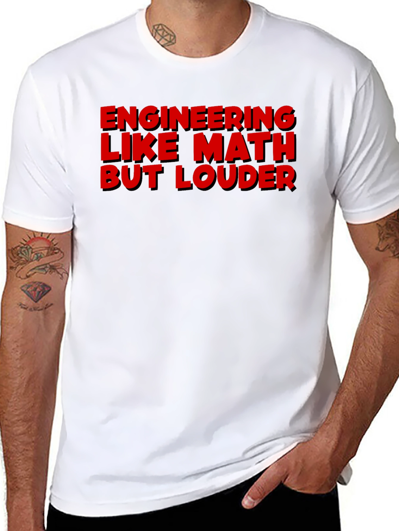 Engineering Like Math But Louder Graphic Tee