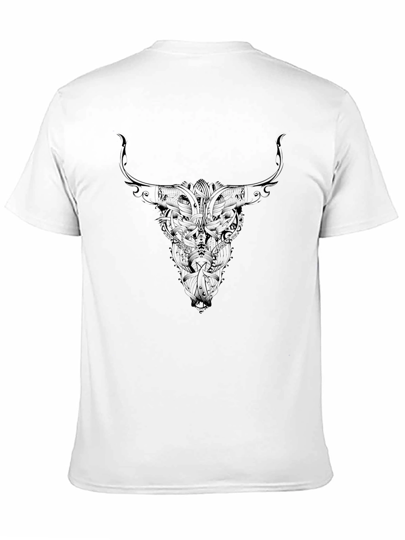 Skull Bull Graphic Black T-Shirt