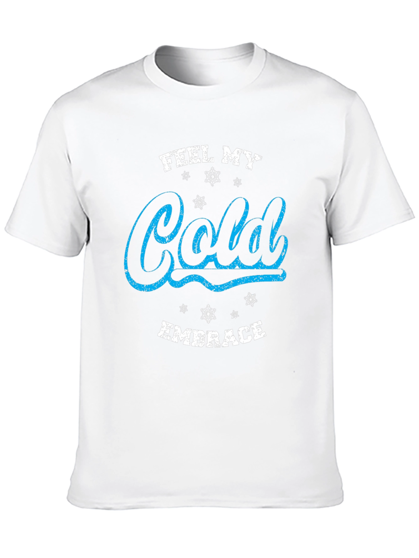 Feel My Cold Embrace Black Graphic Tee Shirt