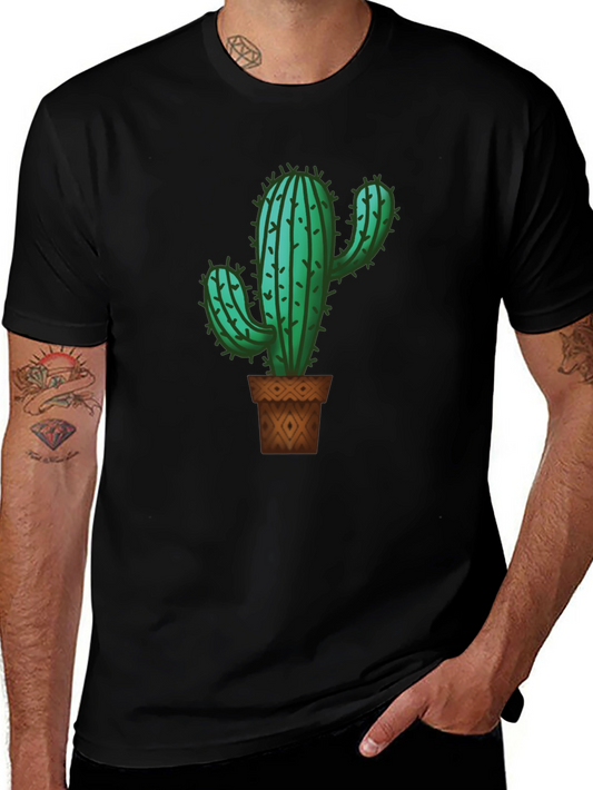 Cactus Graphic Tee - Stylish Desert Plant T-Shirt