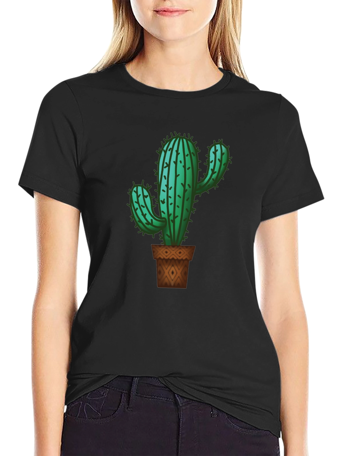 Cactus Graphic Tee - Stylish Desert Plant T-Shirt