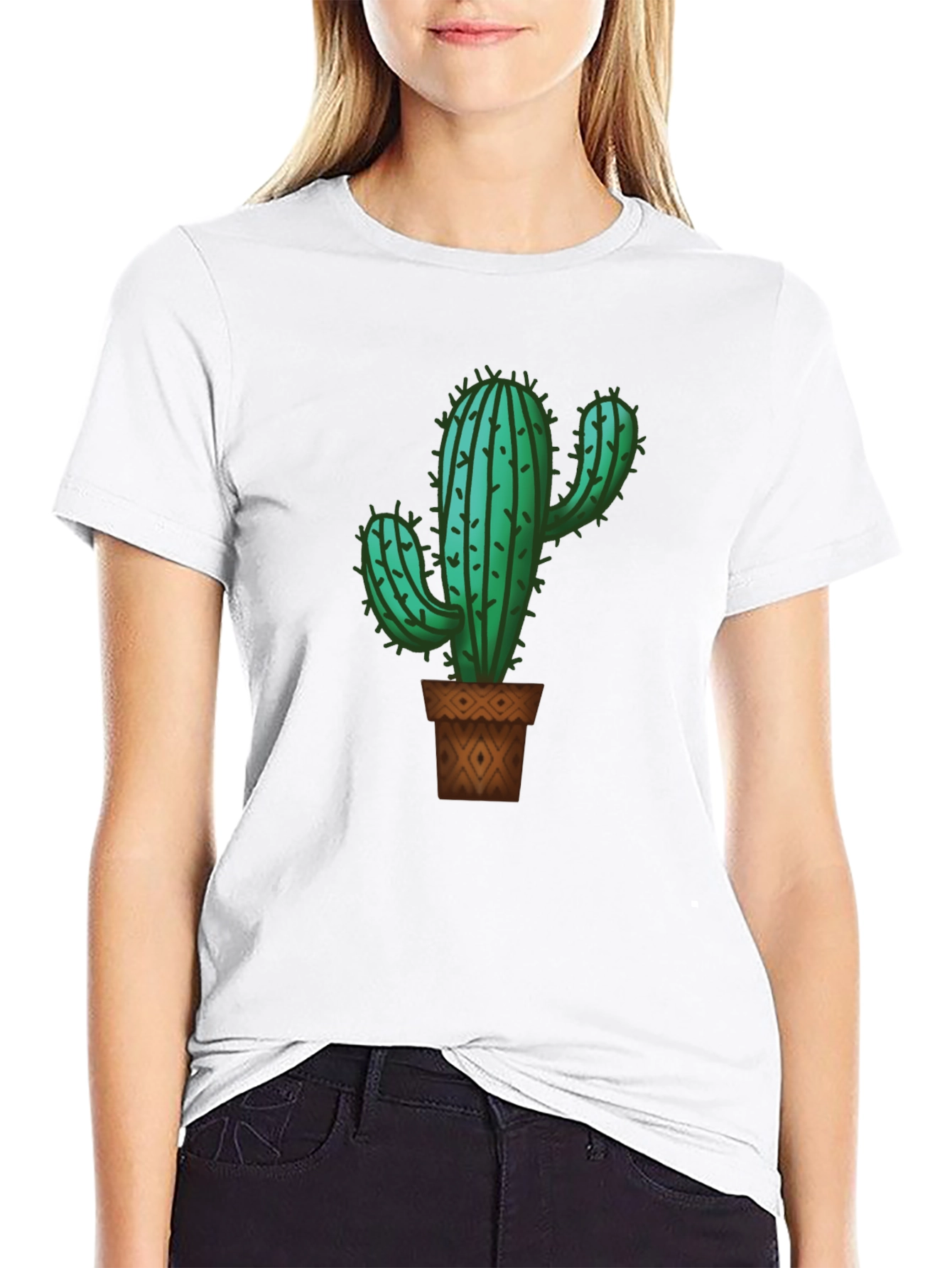 Cactus Graphic Tee - Stylish Desert Plant T-Shirt