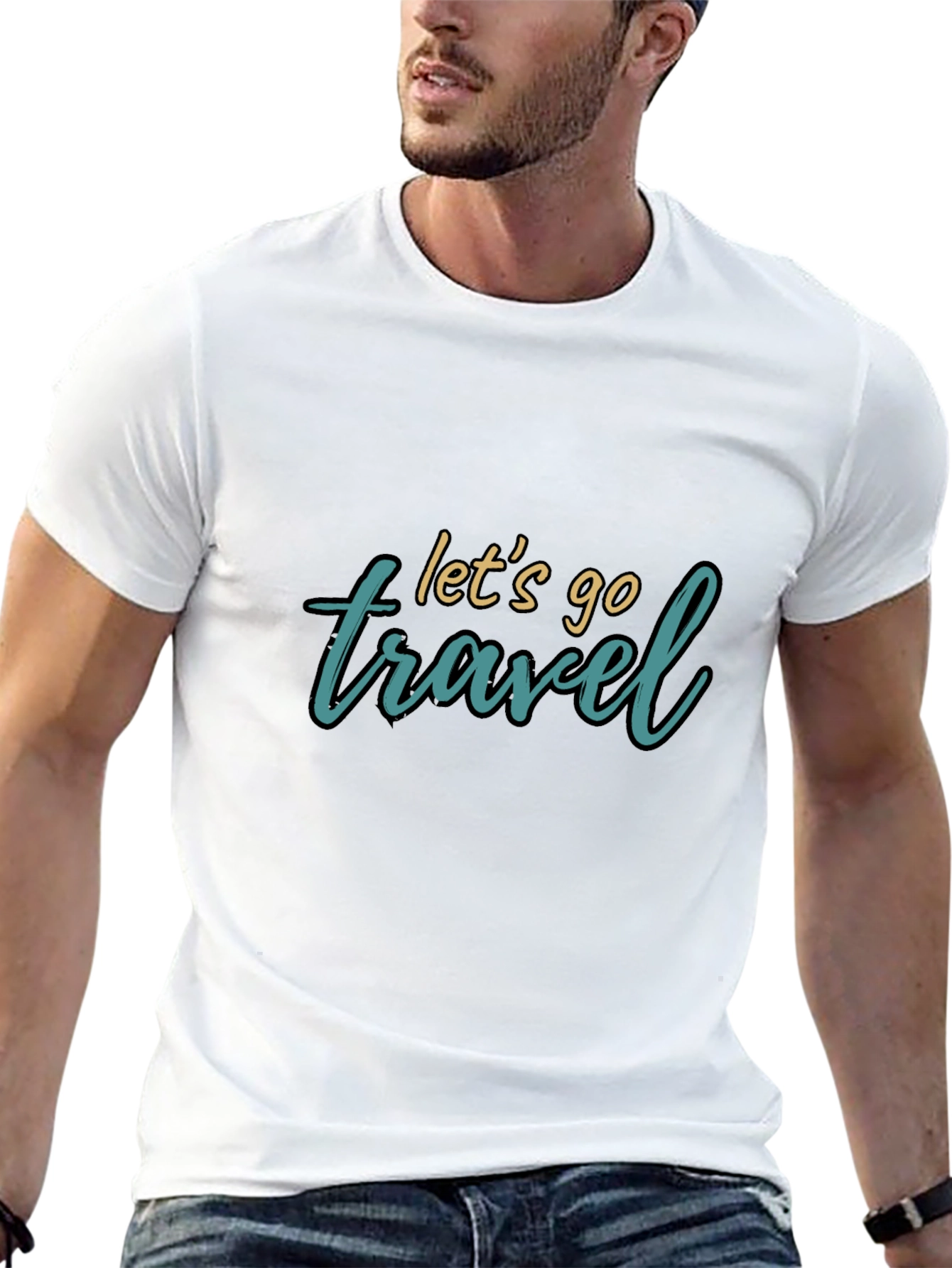 Lets Go Travel Graphic Tee - Stylish Adventure Shirt