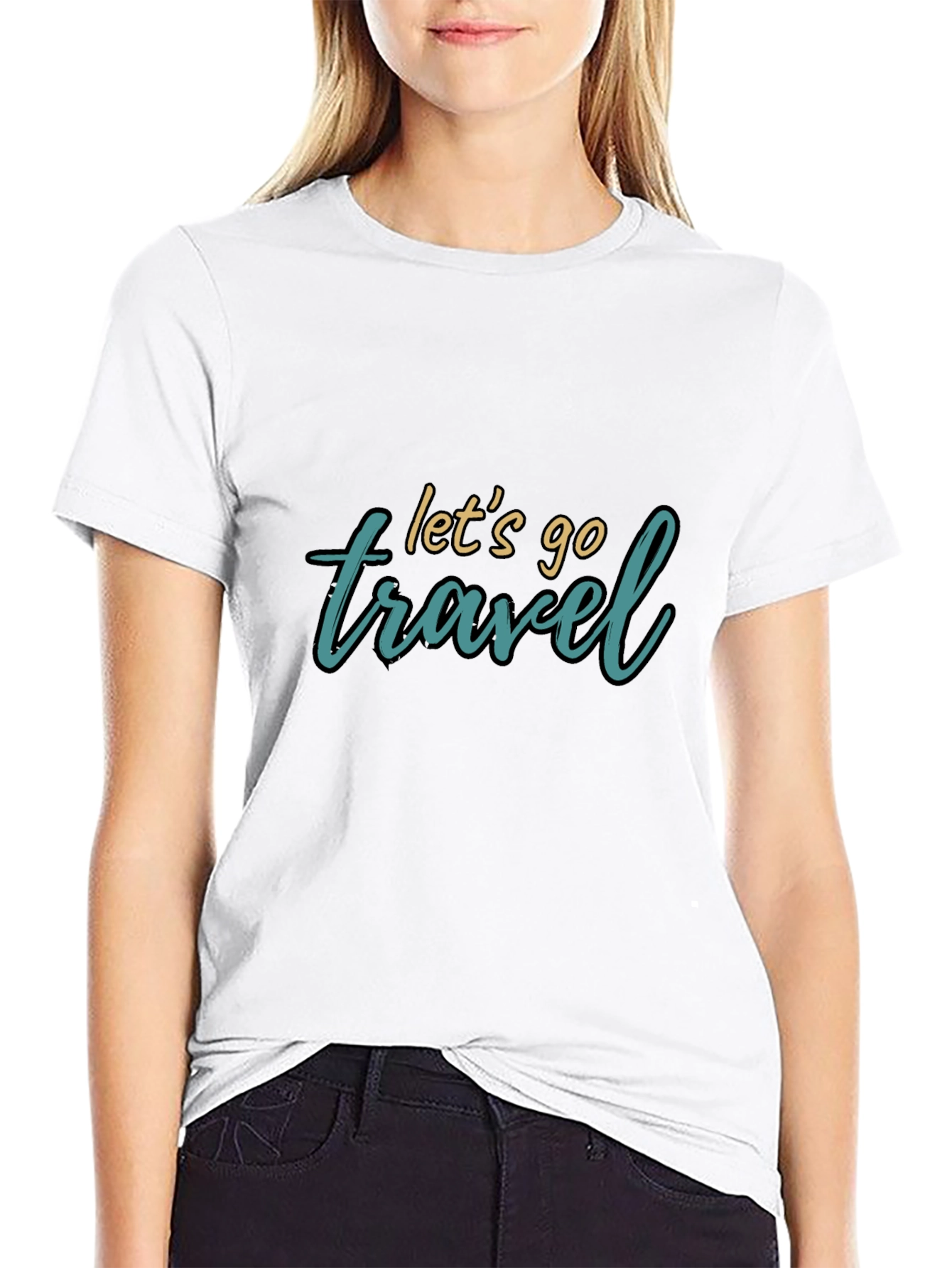 Lets Go Travel Graphic Tee - Stylish Adventure Shirt
