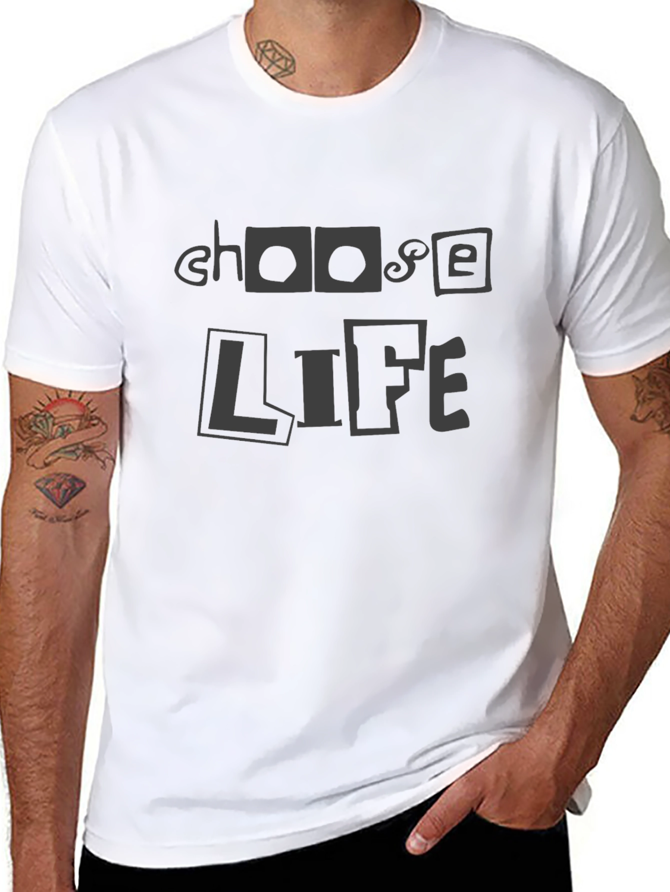 Choose Life Black Graphic Tee