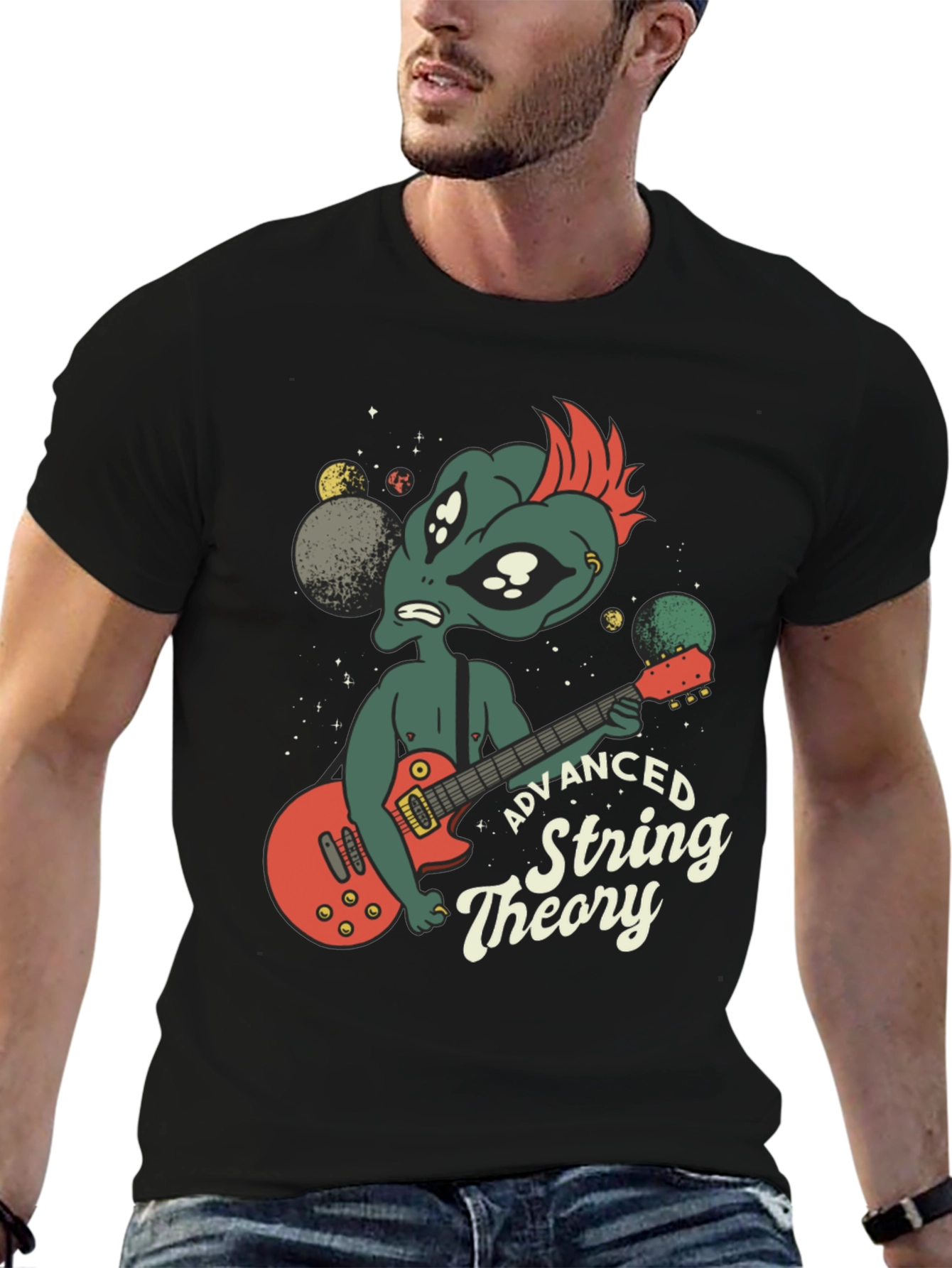 Alien Guitarist Advanced String Theory T-Shirt
