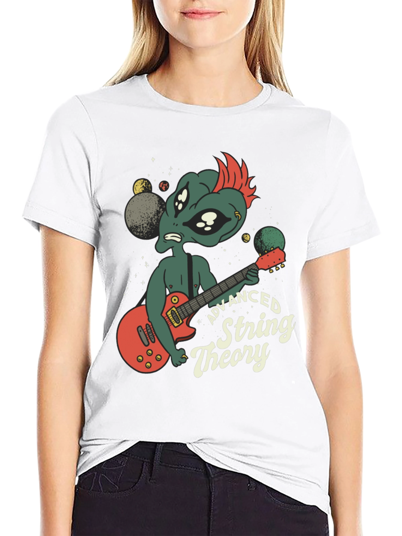 Alien Guitarist Advanced String Theory T-Shirt